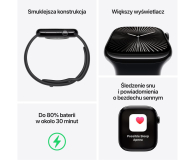 APPLE Watch 10 GPS 46mm koperta z aluminium (onyks) + opaska sportowa (atramentowy) - 1278134 - zdjęcie 3